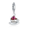 S925 Sterling Silver Lovers Family Friendship Pendant Diy Jewelry Accessories Bracelet With Dripping Oil Design