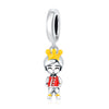 S925 Sterling Silver Lovers Family Friendship Pendant Diy Jewelry Accessories Bracelet With Dripping Oil Design