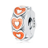 S925 Sterling Silver Lovers Family Friendship Pendant Diy Jewelry Accessories Bracelet With Dripping Oil Design
