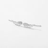 S925 Sterling Silver Microinlaid Angel Wings Ear Clips For Women Fashionable And Personalized