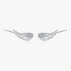 S925 Sterling Silver Microinlaid Angel Wings Ear Clips For Women Fashionable And Personalized