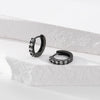 S925 Sterling Silver Microinlaid Zircon Geometric Simple Earrings For Women