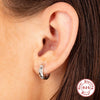 S925 Sterling Silver Mini Wide Five Pointed Star Diamond All Match Women's Earrings With Real Gold Plated Electroplating