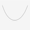 S925 Sterling Silver Minimalist All Match Twist Chain Necklace With Geometric Pattern And Electroplating Process