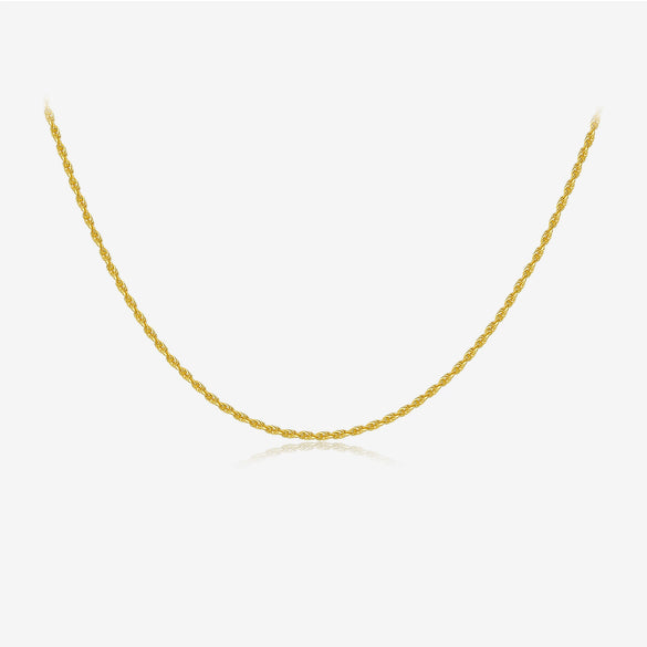 S925 Sterling Silver Minimalist All Match Twist Chain Necklace With Geometric Pattern And Electroplating Process