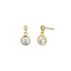 S925 Sterling Silver Minimalist Geometric Microinlay Women's Earrings