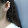 S925 Sterling Silver Minimalist Geometric U Shaped Earrings Simple All Match Silver Earrings