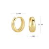 S925 Sterling Silver Minimalist Geometric Women's Earrings With Electroplating