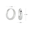 S925 Sterling Silver Minimalist Geometric Women's Earrings With Electroplating