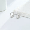 S925 Sterling Silver Minimalist Geometric Women's Earrings With Electroplating