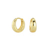 S925 Sterling Silver Minimalist Geometric Women's Earrings With Electroplating