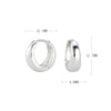 S925 Sterling Silver Minimalist Geometric Women's Earrings With Electroplating