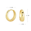 S925 Sterling Silver Minimalist Geometric Women's Earrings With Electroplating