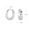 S925 Sterling Silver Minimalist Geometric Women's Earrings With Electroplating