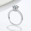 S925 Sterling Silver Moissanite Geometric Ring For Women Electroplated Korean Fashion Jewelry Gift