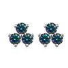 S925 Sterling Silver Moissanite Round Diamond Women's Earrings