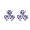 S925 Sterling Silver Moissanite Round Diamond Women's Earrings