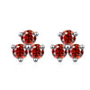 S925 Sterling Silver Moissanite Round Diamond Women's Earrings