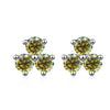 S925 Sterling Silver Moissanite Round Diamond Women's Earrings