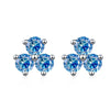 S925 Sterling Silver Moissanite Round Diamond Women's Earrings