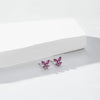 S925 Sterling Silver Mori Sweet Butterfly Zircon Electroplated Women's Earrings
