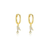 S925 Sterling Silver Musical Notes Fashion Earrings For Women With Zirconia