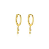 S925 Sterling Silver Musical Notes Fashion Earrings For Women With Zirconia