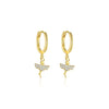 S925 Sterling Silver Musical Notes Fashion Earrings For Women With Zirconia