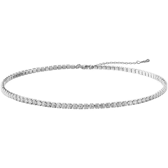 S925 Sterling Silver Necklace Gold Plated Hip Hop Geometric Zircon Diamond