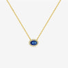 S925 Sterling Silver Necklace With Zircon And Lucky Stone Geometric Design Platinum Or 18K Gold Electroplated Simple And All Match Unisex Jewelry