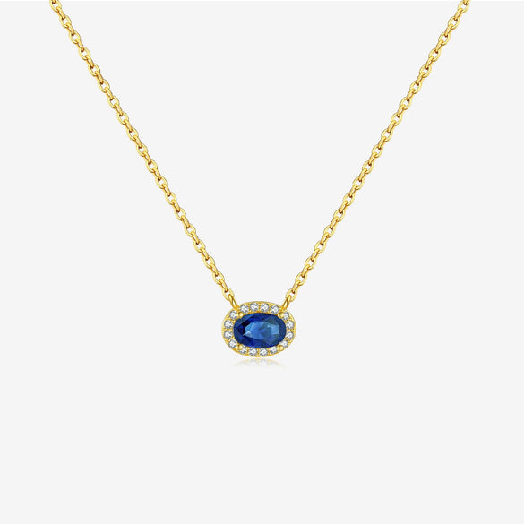 S925 Sterling Silver Necklace With Zircon And Lucky Stone Geometric Design Platinum Or 18K Gold Electroplated Simple And All Match Unisex Jewelry