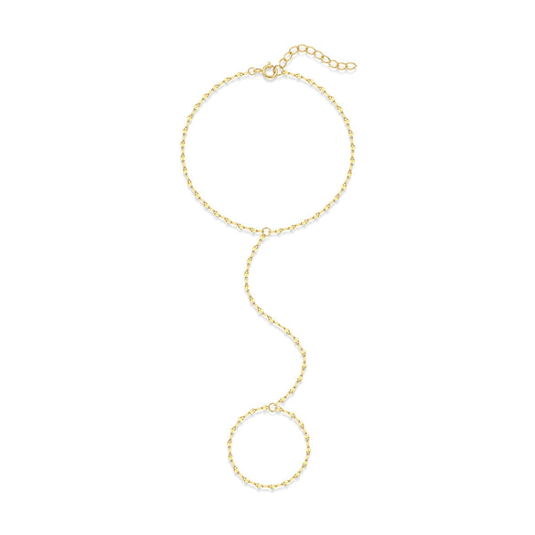 S925 Sterling Silver Normcore Geometric Lip Chain Anklet Toe Chain Creative Design Foot Jewelry For Women