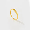 S925 Sterling Silver Opening Adjustable Irregular Ring With Geometric Design And Electroplating