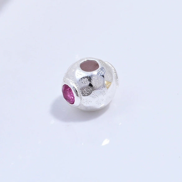 S925 Sterling Silver Oval Lantern Beaded Spacer Loose Beads Inlaid With Zirconia For Diy Bracelet Necklace