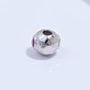 S925 Sterling Silver Oval Lantern Beaded Spacer Loose Beads Inlaid With Zirconia For Diy Bracelet Necklace
