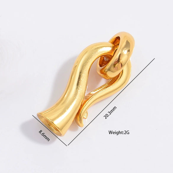 S925 Sterling Silver Pearl Bud Link Buckle Handmade Jewelry With Electroplating
