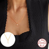 S925 Sterling Silver Pearl Ochain Collarbone Necklace With Small Gold Beads And Geometric Zircon Pendant Electroplated For Women
