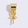 S925 Sterling Silver Pearl Pendant Handmade Melon Seed Buckle Necklace Pendant Electroplated