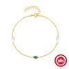 S925 Sterling Silver Pearl Women's Bracelet With Elegant Diamondencrusted Horse Eyes Design And Electroplating Process