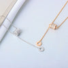 S925 Sterling Silver Pendant Necklace With Small Waist Design Electroplating Process