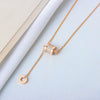S925 Sterling Silver Pendant Necklace With Small Waist Design Electroplating Process
