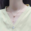 S925 Sterling Silver Pendant Necklace With Small Waist Design Electroplating Process