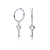 S925 Sterling Silver Personality Fashion Creative Key Earrings