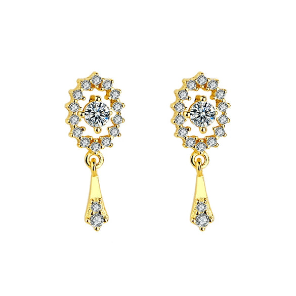 S925 Sterling Silver Retro Elegant Geometric Tassel Earrings With Zircon Inlay For Women Fine Fashion Jewelry