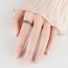 S925 Sterling Silver Retro Flower Adjustable Ring For Women With Electroplated Finish Romantic Statement Jewelry