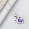 S925 Sterling Silver Rotating Heart Necklace For Women Electroplated Love Pendant Fashion Jewelry