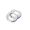 S925 Sterling Silver Round Micro Pave Color Zircon Geometric Stud Earrings For Women