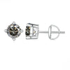 S925 Sterling Silver Round Moissanite Diamond Design Classic Women's Earrings