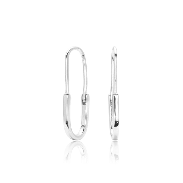 S925 Sterling Silver Simple Style Electroplated Pin Earrings For Women