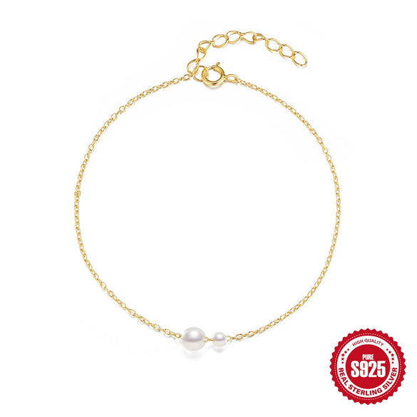 S925 Sterling Silver Slidable Women's Bracelet With Geometric Pattern And Electroplating Design